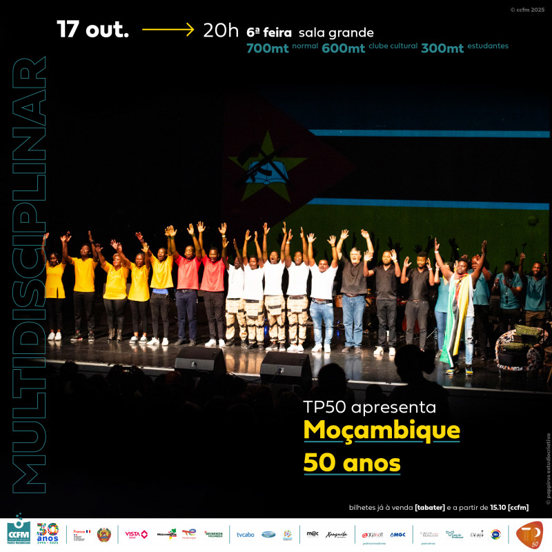 Multidisciplinar | MOÇAMBIQUE 50 ANOS, de TP50