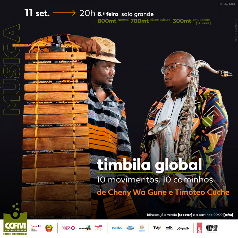 Música | "TIMBILA GLOBAL — 10 movimentos, 10 caminhos”, de Cheny Wa Gune e Timóteo Cuche