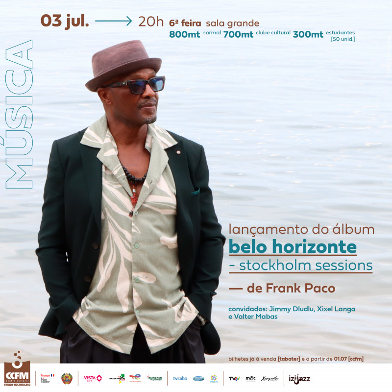 Lançamento do álbum "BELO HORIZONTE - Stockholm Sessions", de Frank Paco