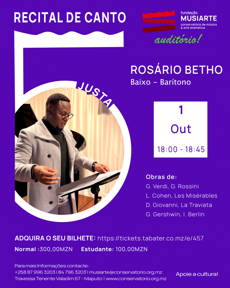 Recital de Canto - Rosário Betho