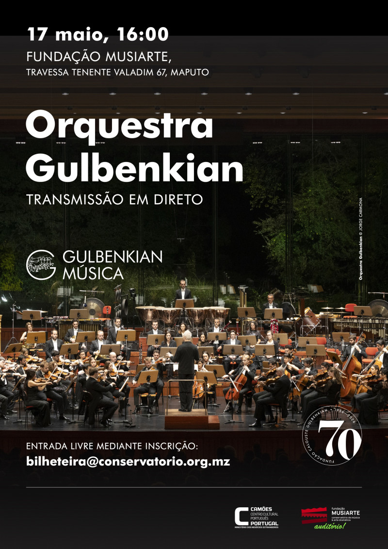 Orquestra Gulbenkian - Transmissão em direto no auditório da MUSIARTE