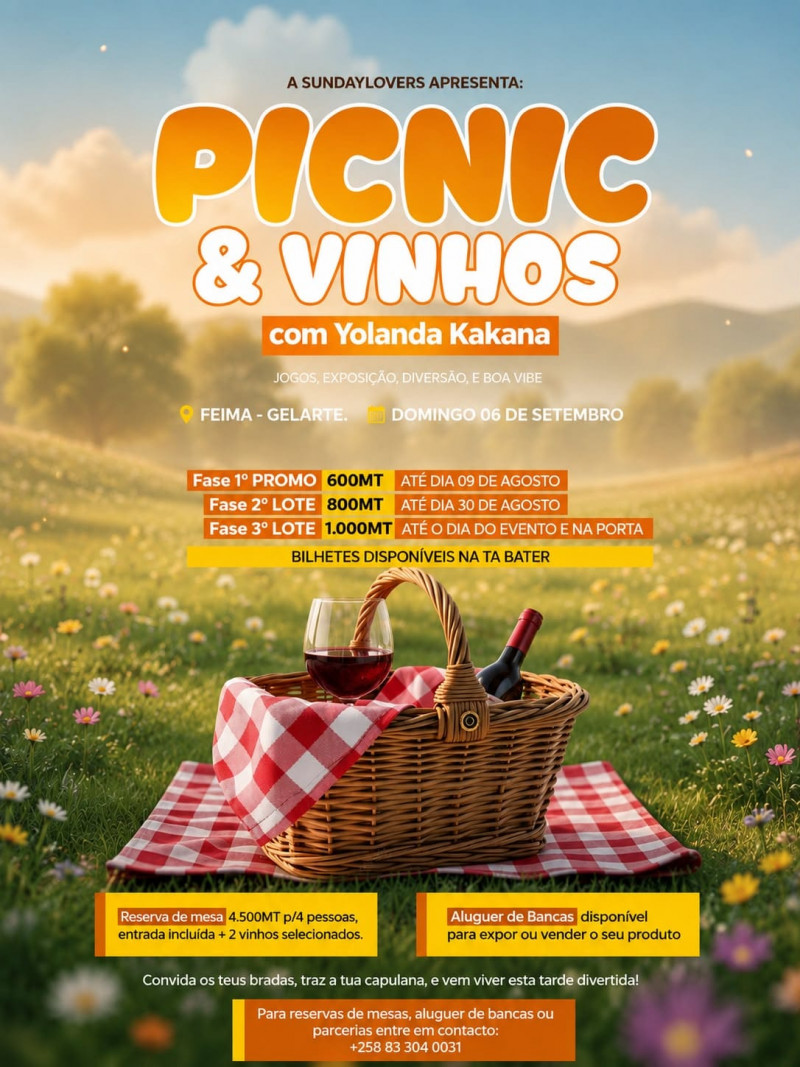 PICNIC & VINHOS com Yolanda Kakana